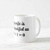 私の妻はEulerのアイデンティティのマグ美しいです コーヒーマグカップ (正面右)