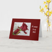 私の妻へのメッセージ – 誕生日愛 カード (黄色い花)