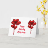 **私の妻への愛**誕生日 カード (黄色い花)