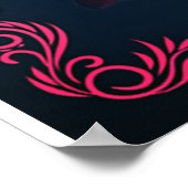 私の妻への手紙ギフト、カップル愛結婚の贈り物 ポスター (角)