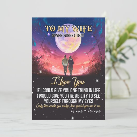 私の妻へ | 妻への手紙 夫からの愛 シーズンカード (スタンド正面)