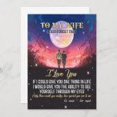 私の妻へ | 妻への手紙 夫からの愛 招待状 (正面/裏面)