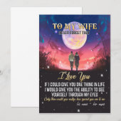 私の妻へ | 妻への手紙 愛する夫から 招待状 (正面/裏面)