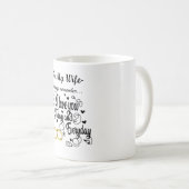 私の妻へ – 私は今日と毎日あなたを愛している コーヒーマグカップ (正面右)