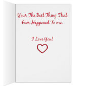 私の妻カードのためのハート (内側 (右))