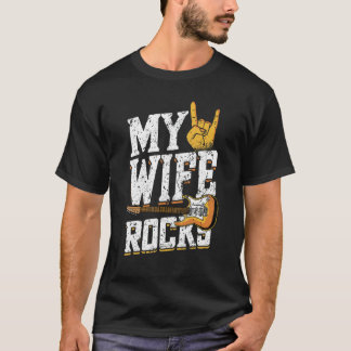 私の妻ロックエレクトロニックロックギターを修復 Tシャツ