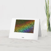 私の妻幸せな記念日へのカスタムな虹LGBT カード (裏面)