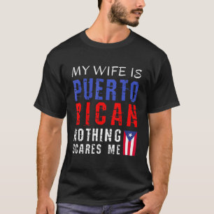 私の妻笑わされるはプエルトリカンノースカレスM Tシャツ