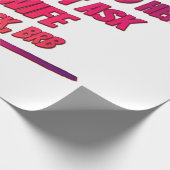 私の妻頼に聞かせ – 夫のユーモアおもしろいおもしろい ラッピングペーパー (角)