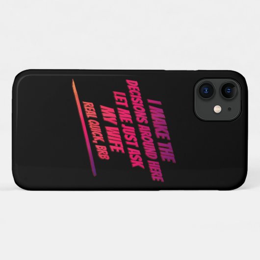 私の妻頼に聞かせ – 夫のユーモアおもしろいおもしろい Case-Mate iPhoneケース (裏面(横))