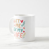 私の妻頼を許して コーヒーマグカップ (正面左)