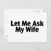 私の妻頼を許して ポストカード (正面/裏面)