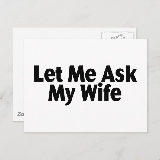 私の妻頼を許して ポストカード (正面/裏面)