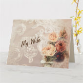 私の妻 カード (黄色い花)