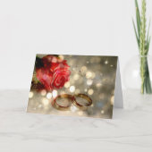 私の妻-婚礼の日の結婚に カード (正面)