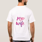 私の妻 Tシャツ (裏面)