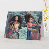 私の姉と森の中 カード (黄色い花)