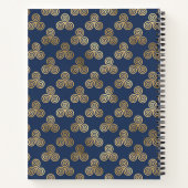 私の姉パーソナライズされたのブルー・ケルト語のレシピ ノートブック (裏面)