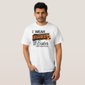 私の姉妹のための白血病のリボン Tシャツ (正面フル)
