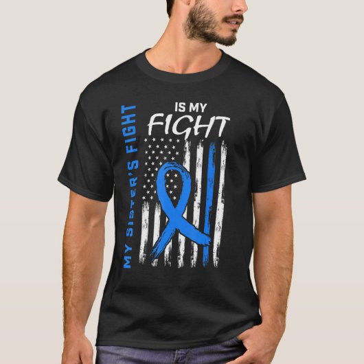 私の姉妹の戦いは私の戦い旗の糖尿病アワレネ Tシャツ (正面)
