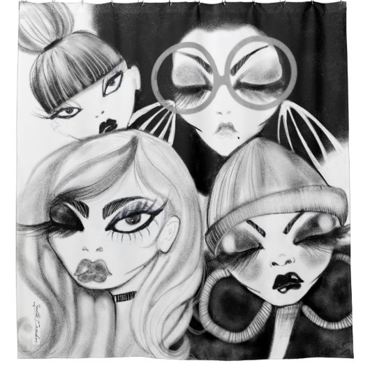 私の姉妹の看守のシャワー・カーテン シャワーカーテン (正面)