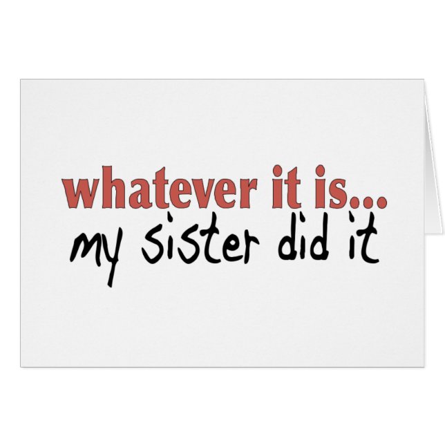 私の姉妹はそれをしました (正面横)