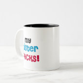 私の姉妹はTシャツおよびギフトを揺すります ツートーンマグカップ (正面左)