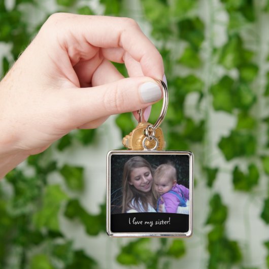 私の姉妹を愛して下さい: Keychainを描いて下さい キーホルダー (手)