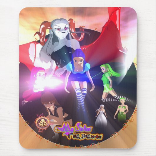 私の姉妹鬼のマウスパッド マウスパッド (正面)