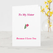 私の姉妹 カード (黄色い花)