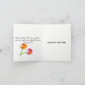 私の姉妹、私の友人 カード (内部)