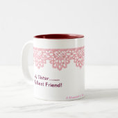 私の姉妹….私の親友 ツートーンマグカップ (正面左)