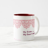 私の姉妹….私の親友 ツートーンマグカップ (正面右)