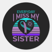 私の姉恋しく思妹ハートリボン自殺認識度Br ラウンドシール (正面)