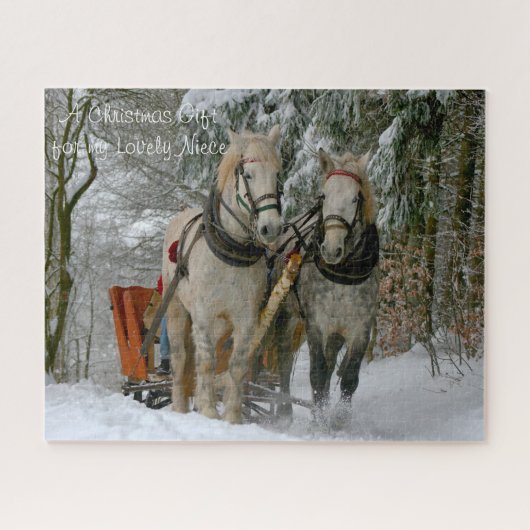 私の姪のための幸せなクリスマスプレゼント。 ジグソーパズル (横)