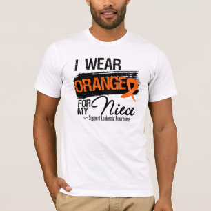 私の姪のための白血病のリボン Tシャツ