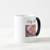 私の姪のパーソナライズな写真のコーヒー・マグ モーフィングマグカップ (正面右)