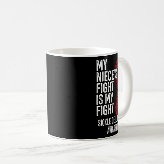 私の姪の戦いは私の戦い鎌状赤血球病A コーヒーマグカップ (正面右)