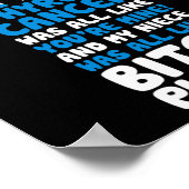 私の姪の癌を願うユニコーン ポスター (角)