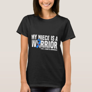 私の姪は戦士1型糖尿病認識度 Tシャツ