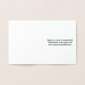 "私の姪へのメリークリスマス"カード 箔カード (内部)