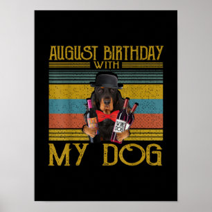 私の威厳があるゴードン・セッター犬との誕生日2020 ポスター