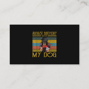 私の威厳があるゴードン・セッター犬との誕生日2020 名刺