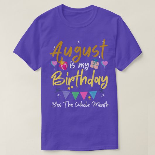 私の威厳がある誕生日月は、Yes全体の月F Tシャツ (デザイン正面)