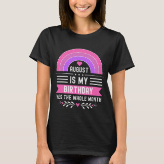 私の威厳がある誕生日Yesは全体の月である Tシャツ