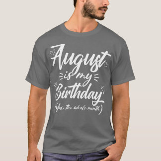 私の威厳がある誕生日Yesは全体の月のギおもしろいー Tシャツ