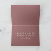 私の娘かわいい犬へのハッピーバレンタインデー シーズンカード (内部)