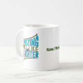 私の娘と同じように素晴らおもしろいしい家族引用文 コーヒーマグカップ (正面左)