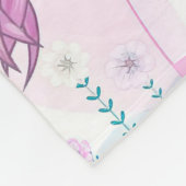 私の娘にとって、あなたの母を大きく抱きしめるハグ フリースブランケット (角)