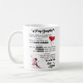 私の娘にとって、あなたはあなたより勇敢信じだ コーヒーマグカップ (左)